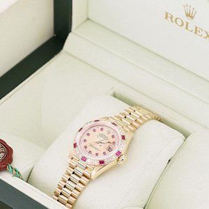 Sale! Rolex Ruby Diamond Dial w/ Factory Box!